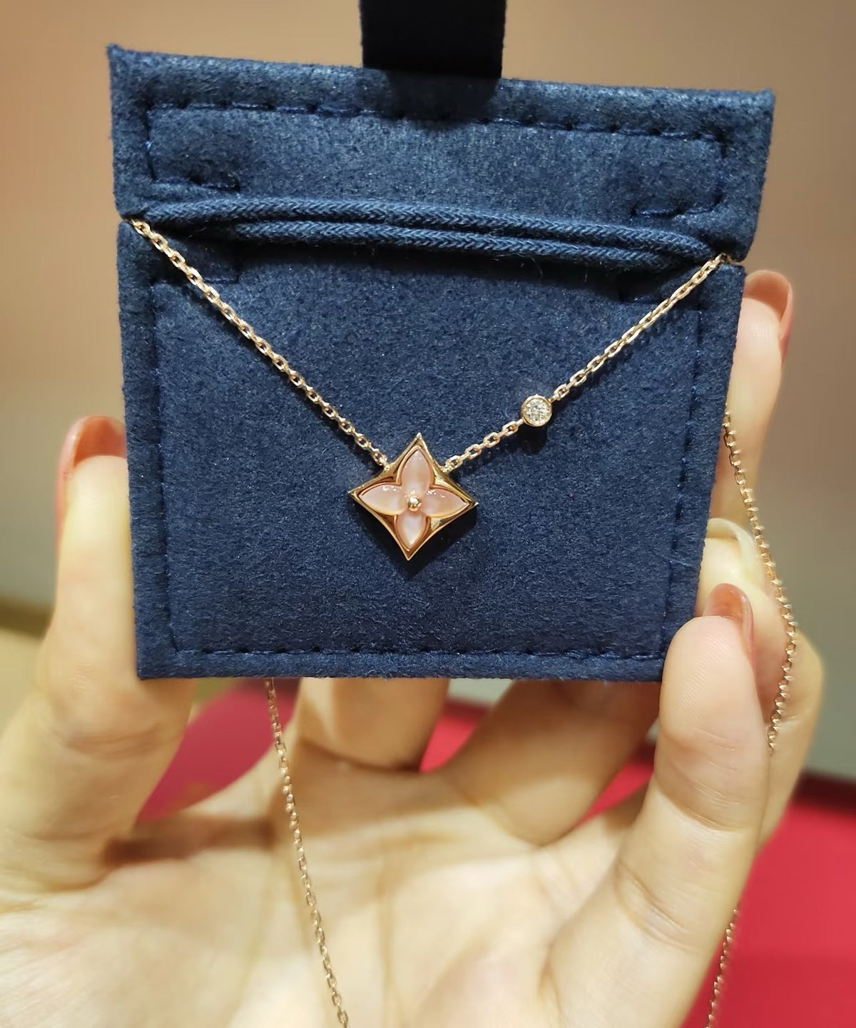 Geometric Emblem Pendant Necklace in Polished Metal-Tone – Design 021 main product view