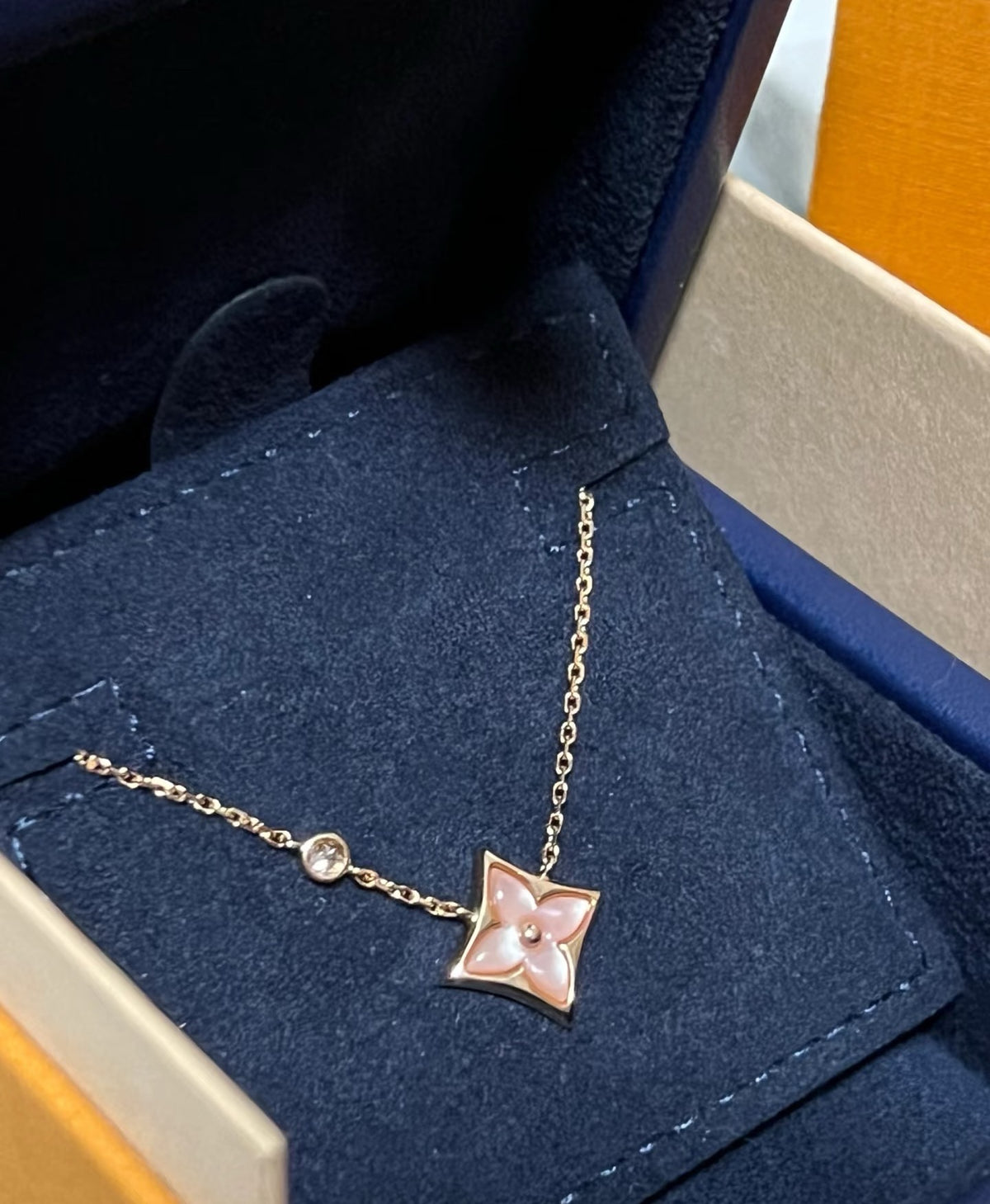 Geometric Emblem Pendant Necklace in Polished Metal-Tone – Design 021 styled product view