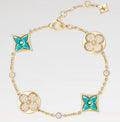 Geometric Emblem Bracelet in Polished Metal-Tone – Design 011 main product view