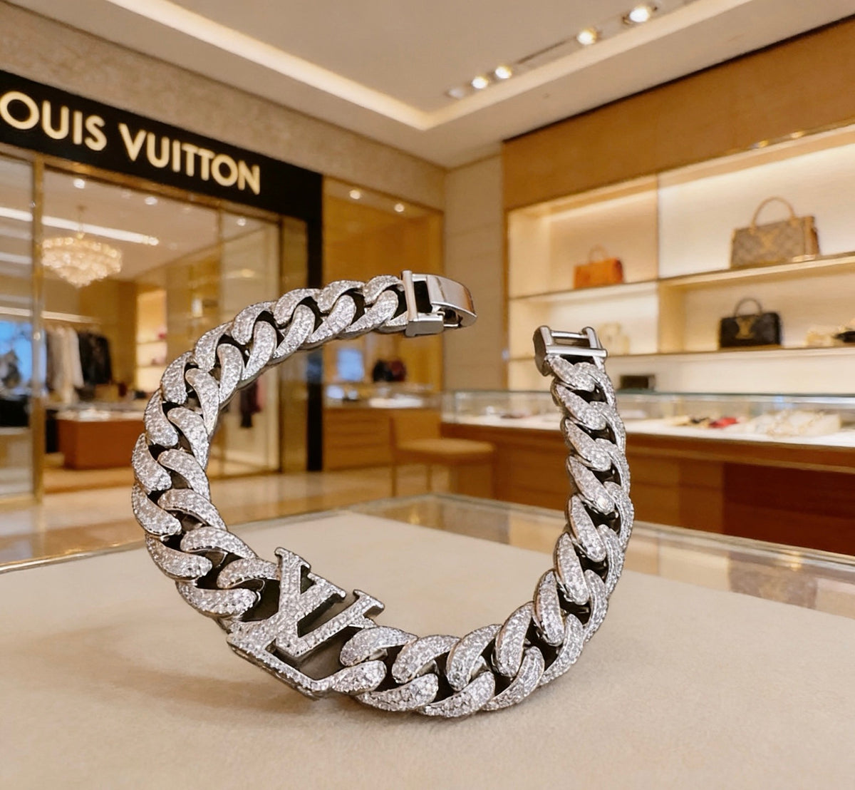Chain Bracelet in Silver-Tone – Design 011 styled product view