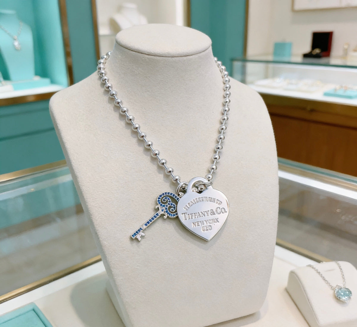 Signature Motif Jewelry Accessory in Silver-Tone – Vintage Detail – Design 02 styled product view