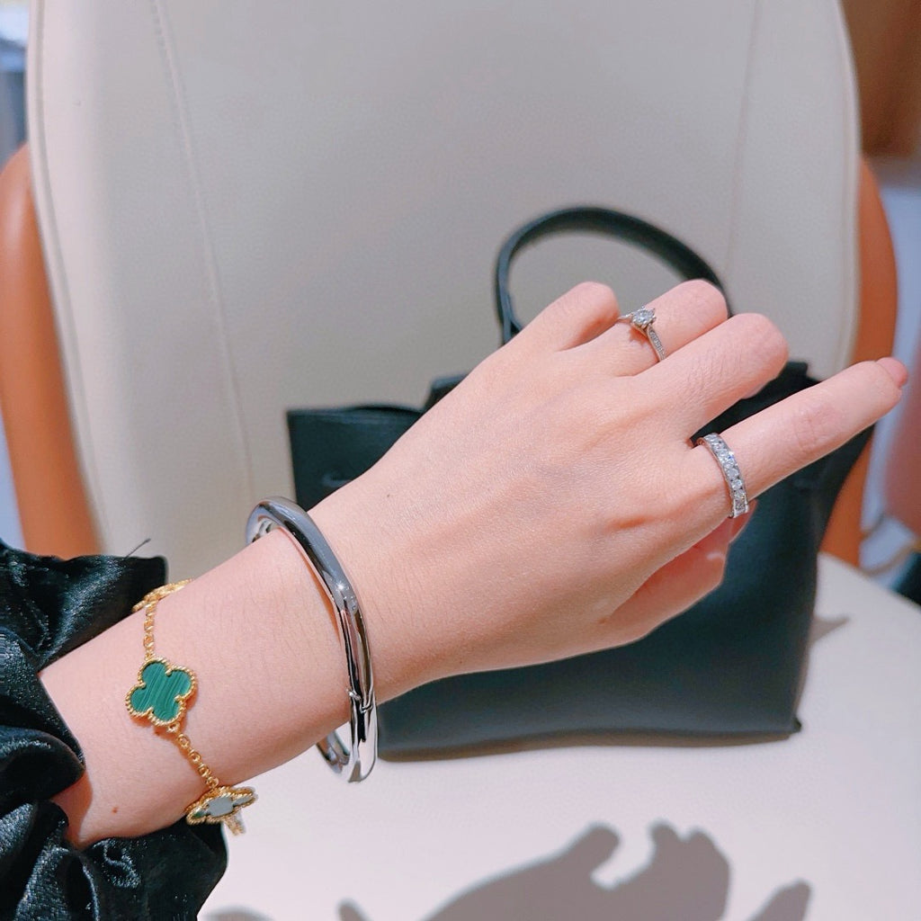 Horse Bangle in Gold-Tone – Design 021 styled product view