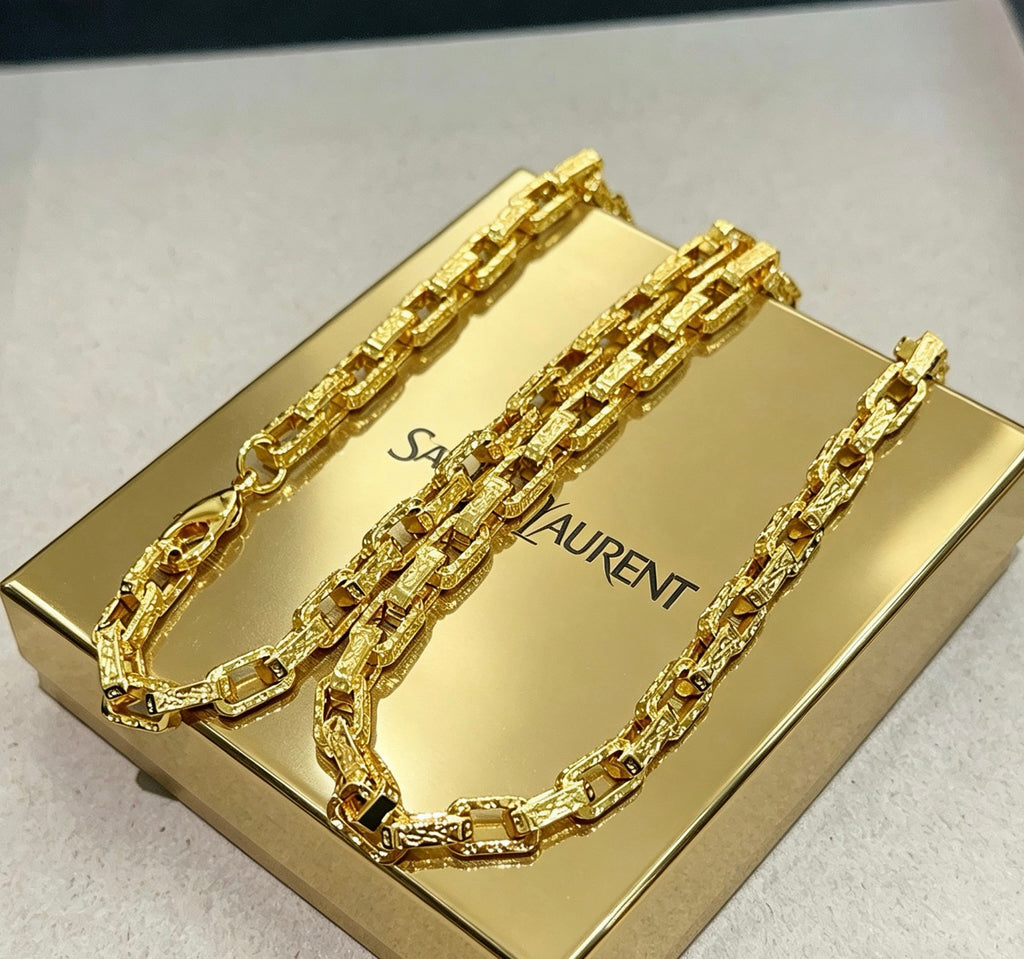Geometric Emblem Pendant Necklace in Polished Metal-Tone – Design 010 main product view