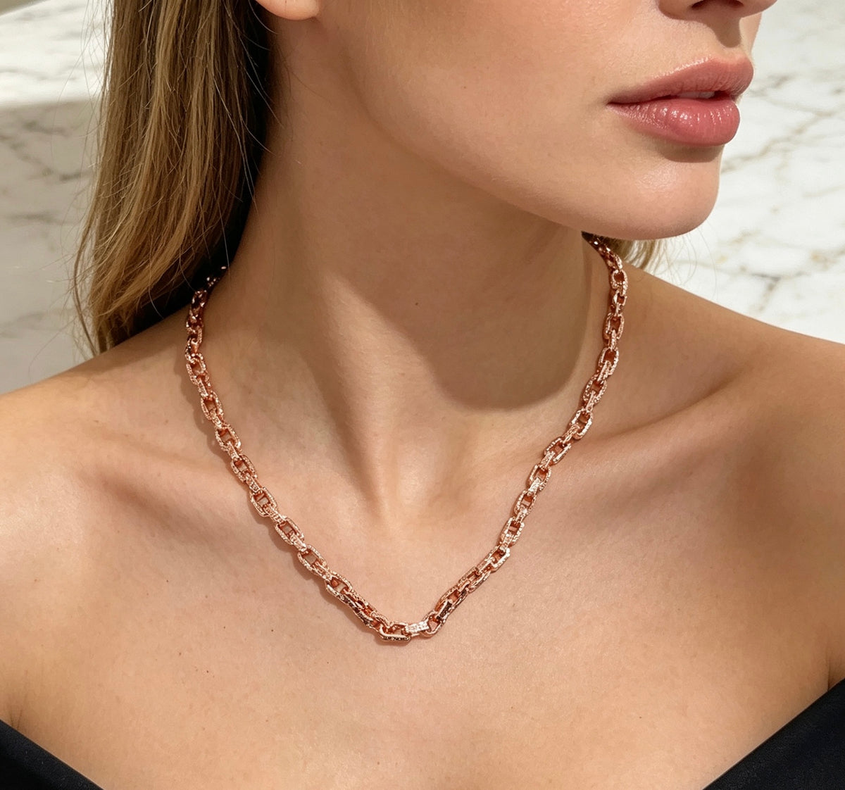 Geometric Emblem Pendant Necklace in Polished Metal-Tone – Design 009 front product view