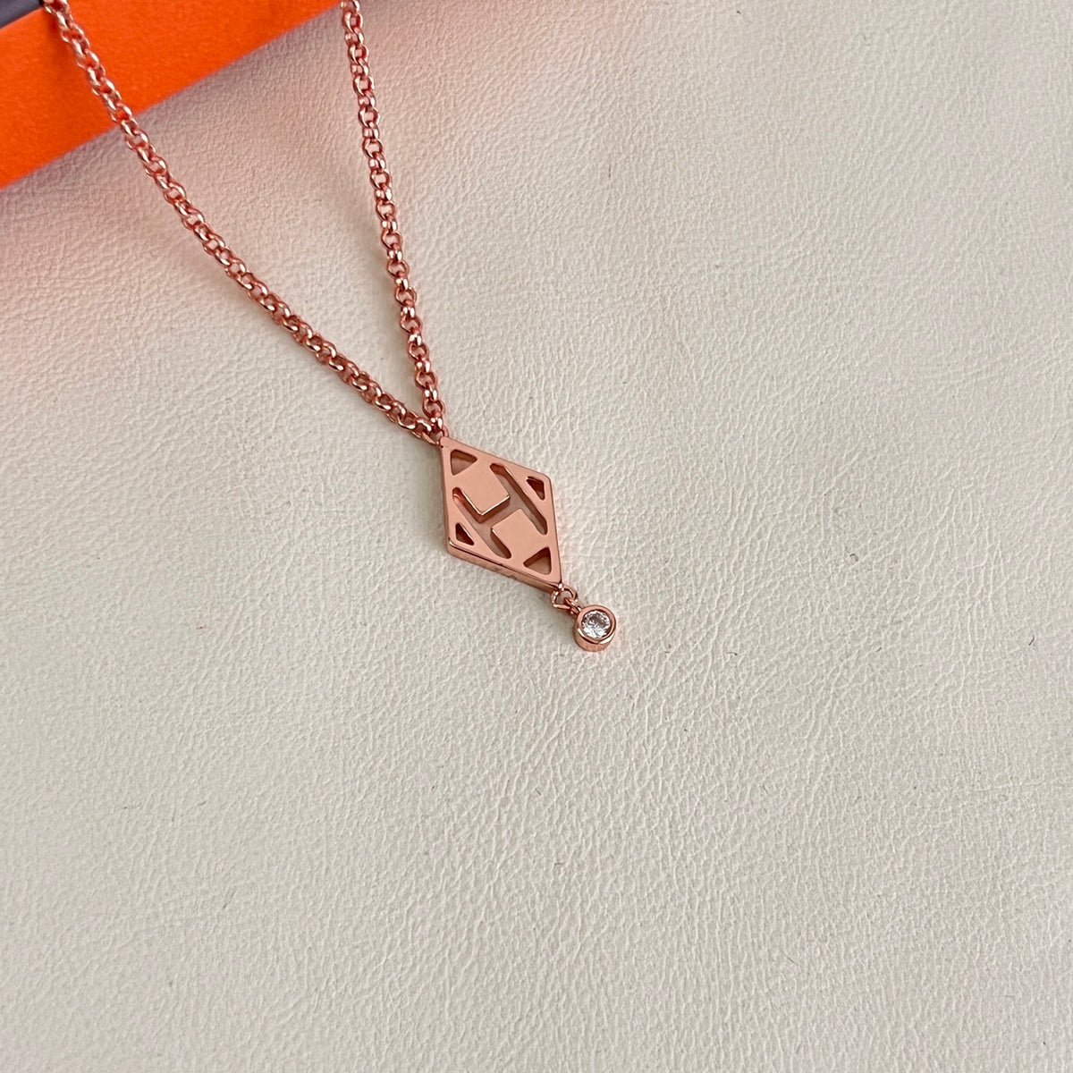 Toggle Pendant Necklace in Polished Metal-Tone – Toggle Detail – Design 022 styled product view