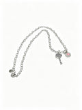 Signature Motif Pendant Necklace in Silver-Tone – Vintage Detail – Design 16 main product view