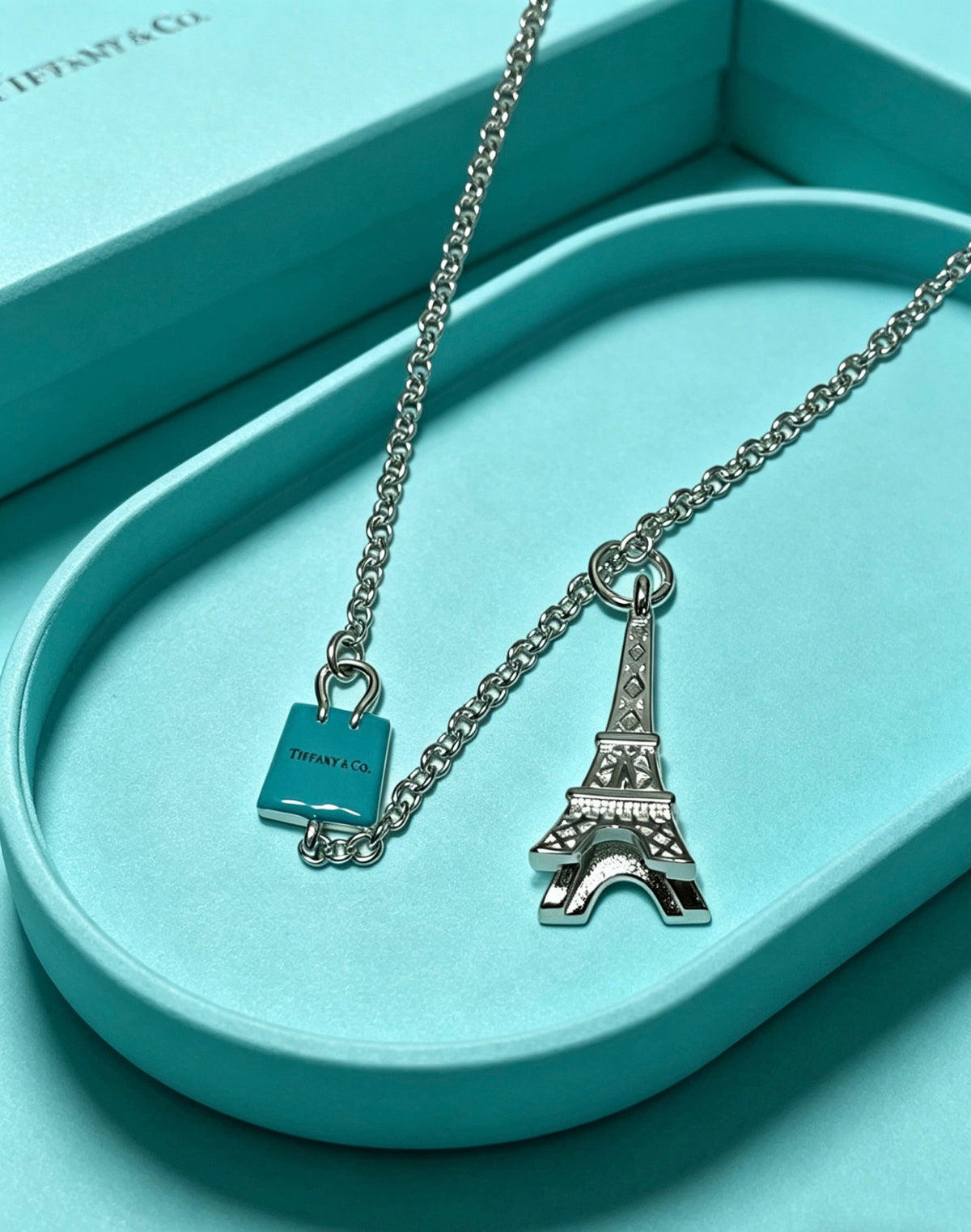 Signature Motif Pendant Necklace in Silver-Tone – Vintage Detail – Design 11 front product view