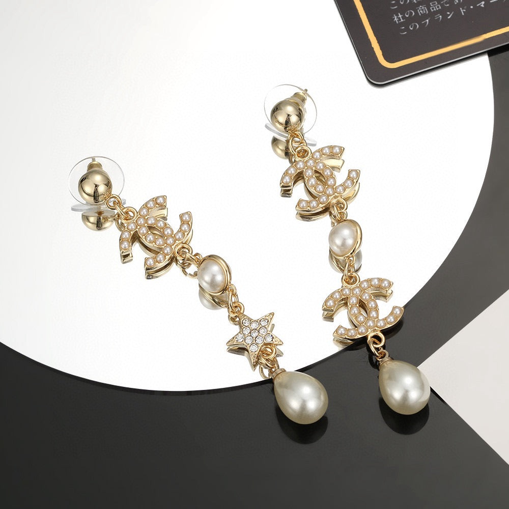 Signature Emblem Stud Earrings in Silver-Tone – Design 021 side detail