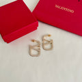 Signature Emblem Statement Earrings in Polished Metal-Tone – Design 04 main product view