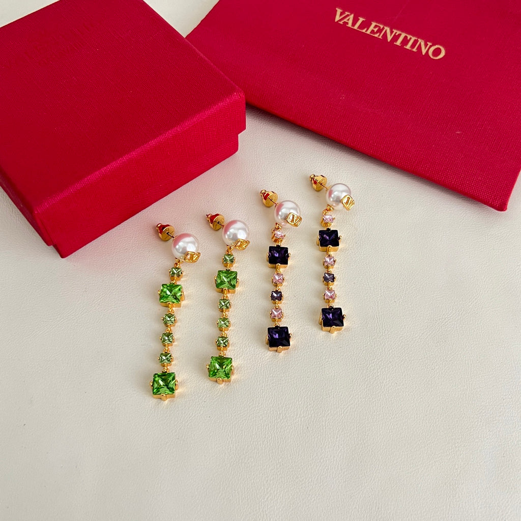 Signature Emblem Stud Earrings in Polished Metal-Tone – Design 06 detail view