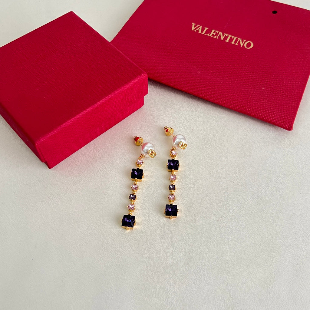 Signature Emblem Stud Earrings in Polished Metal-Tone – Design 07 main product view