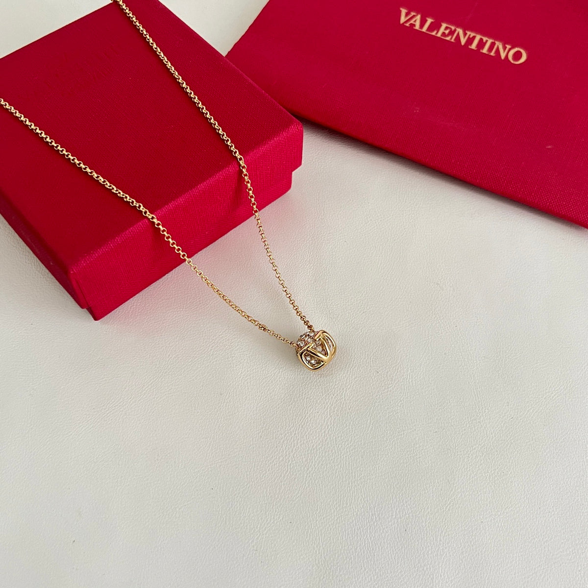 Signature Emblem Pendant Necklace in Polished Metal-Tone – Design 03 main product view