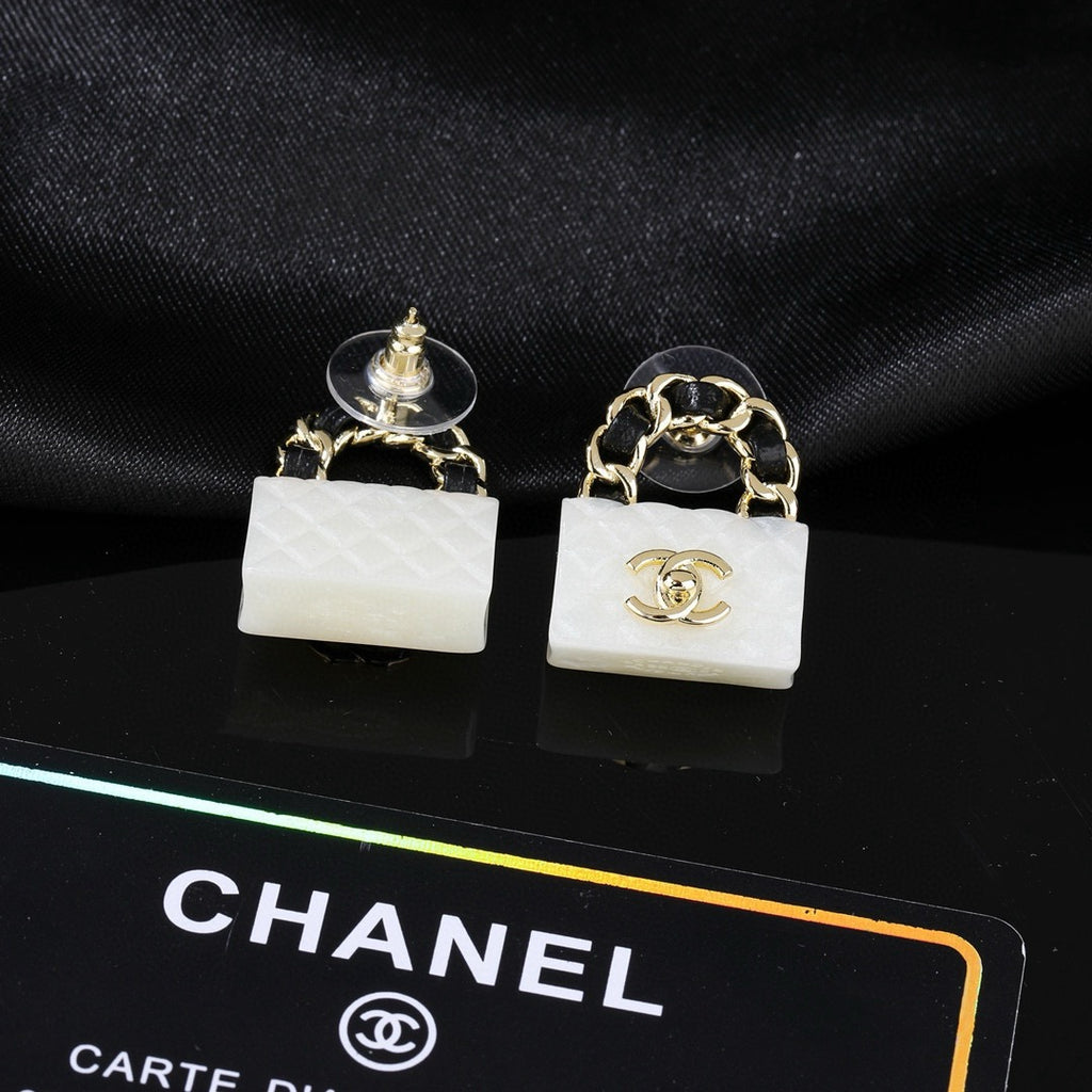Signature Emblem Statement Earrings in Polished Metal-Tone – Design 032 main product view