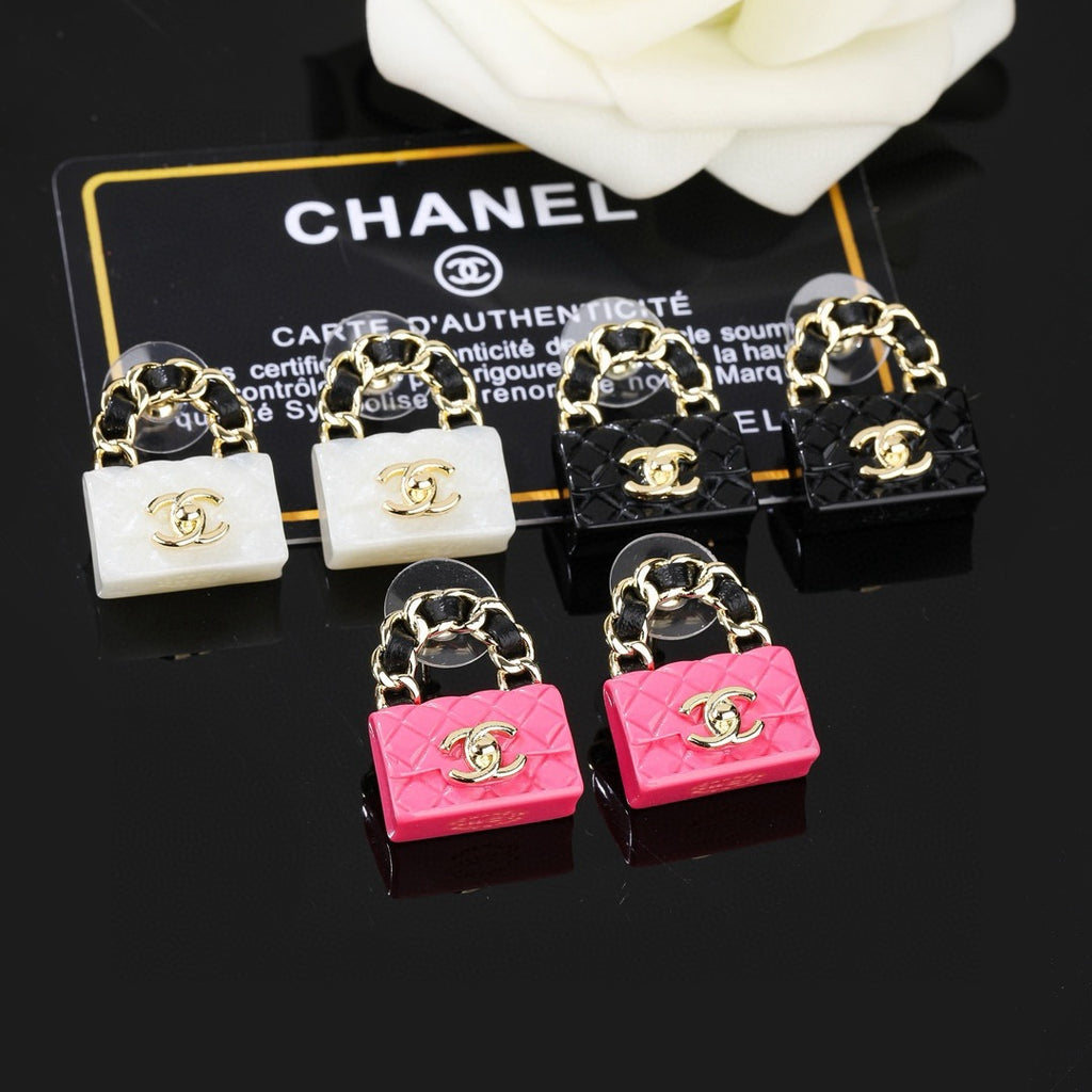 Signature Emblem Statement Earrings in Polished Metal-Tone – Design 032 front product view