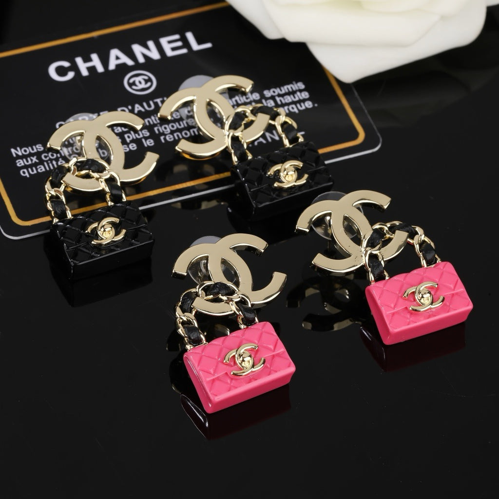 Signature Emblem Statement Earrings in Polished Metal-Tone – Design 031 main product view