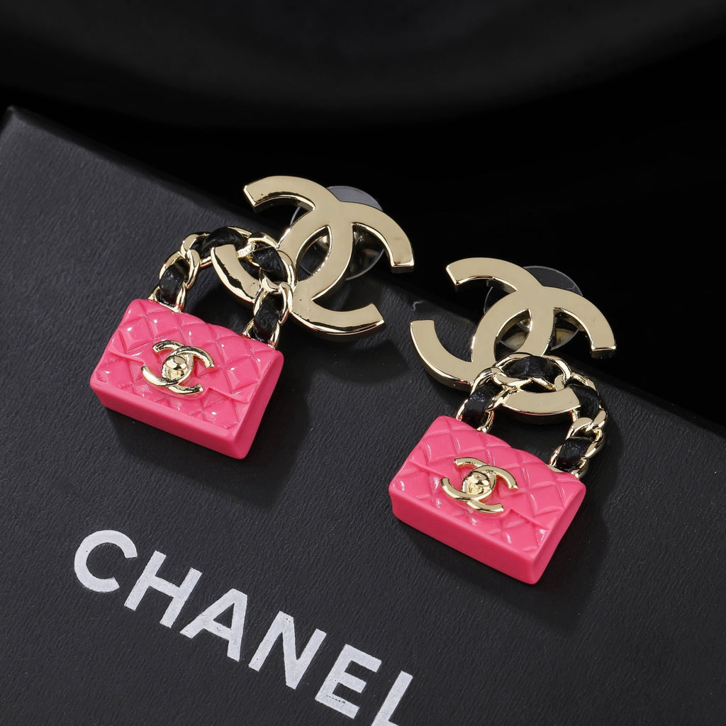 Signature Emblem Statement Earrings in Polished Metal-Tone – Design 031 close-up detail