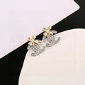 Clover Stud Earrings in Silver-Tone main product view