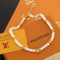 Lock Pendant Necklace in Polished Metal-Tone – Pearl Detail main product view