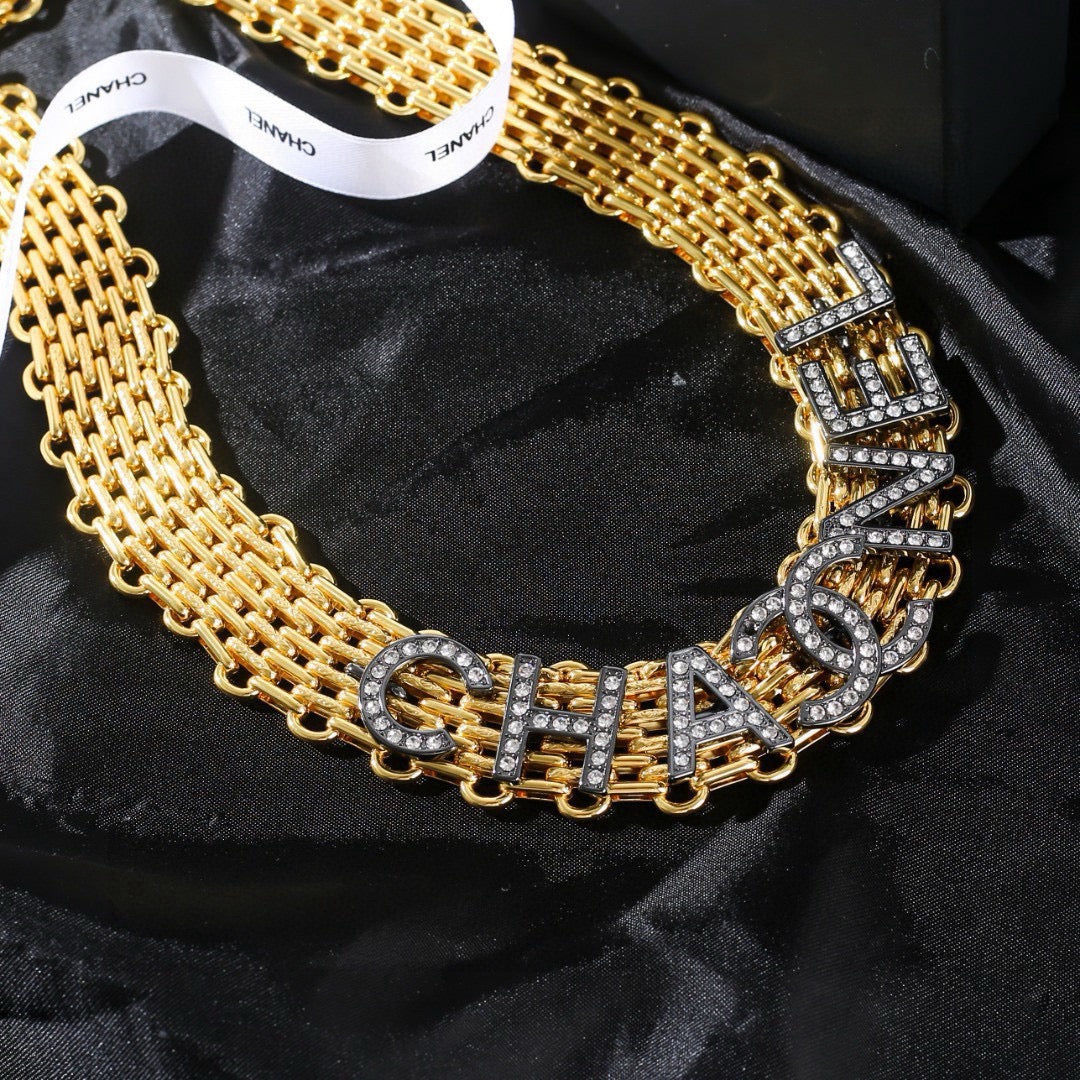 Signature Emblem Jewelry Accessory in Gold-Tone – Design 018 front product view