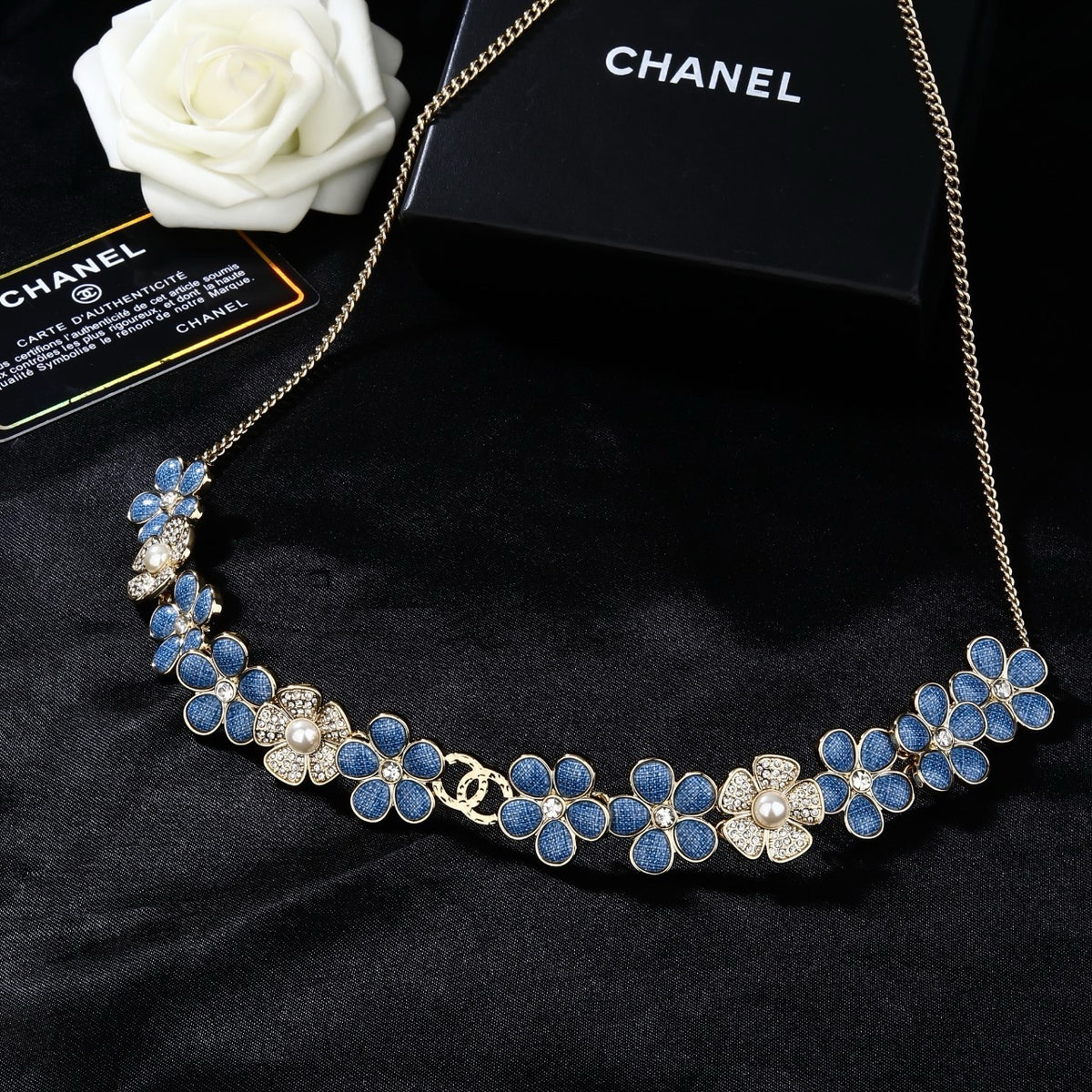 Signature Emblem Jewelry Accessory in Polished Metal-Tone – Design 039 front product view