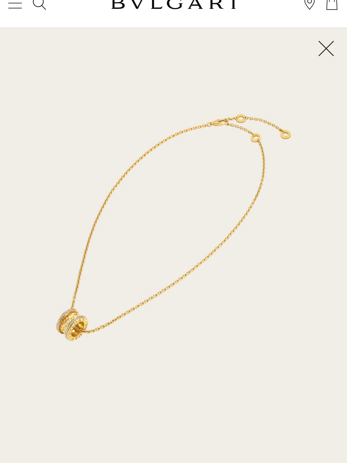 Geometric Emblem Pendant Necklace in Rose-Gold-Tone – Rose Gold Detail – Design 009 front product view