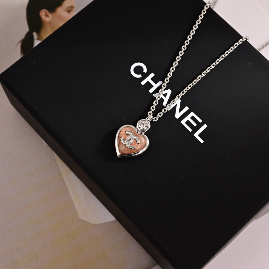 Signature Emblem Pendant Necklace in Polished Metal-Tone – Design 071 main product view