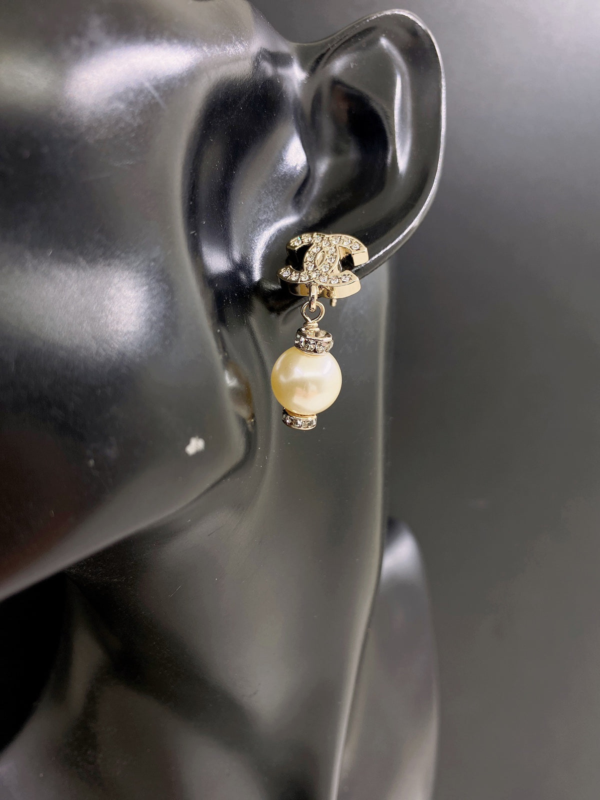 Pearl Pearl-Detail Statement Earrings – Pearl Detail – Design 009 front product view