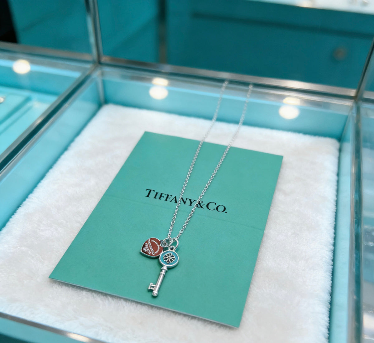 Signature Motif Pendant Necklace in Silver-Tone – Vintage Detail – Design 22 styled product view