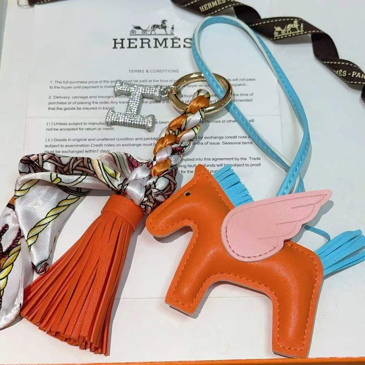 Horse Keychain in Silver-Tone – Design 063 main product view