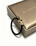 Geometric Emblem Braided Bracelet in Polished Metal-Tone – Design 014 main product view
