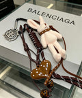 Key Jewelry Accessory in Polished Metal-Tone – Design 034 main product view