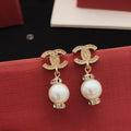 Pearl Pearl-Detail Stud Earrings – Pearl Detail – Design 009 main product view