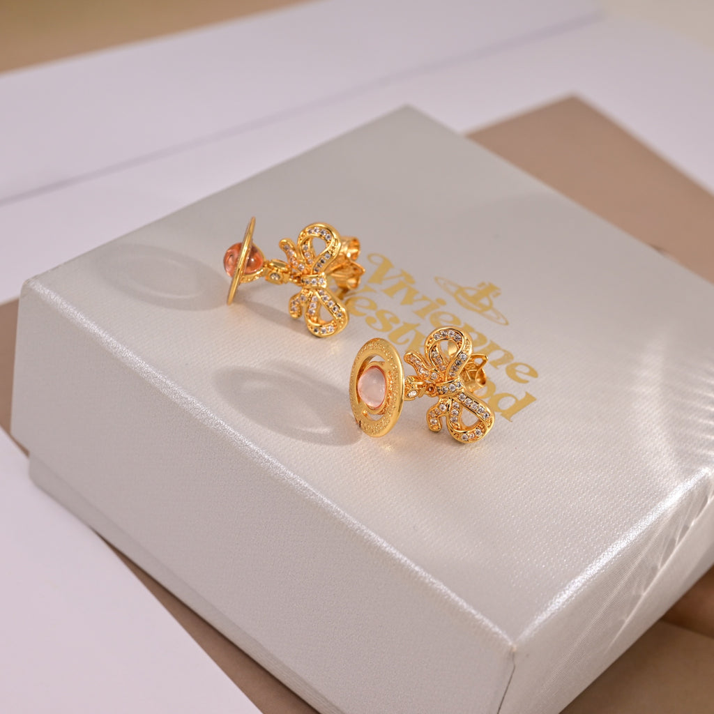 Orb Stud Earrings in Polished Metal-Tone – Design 015 main product view