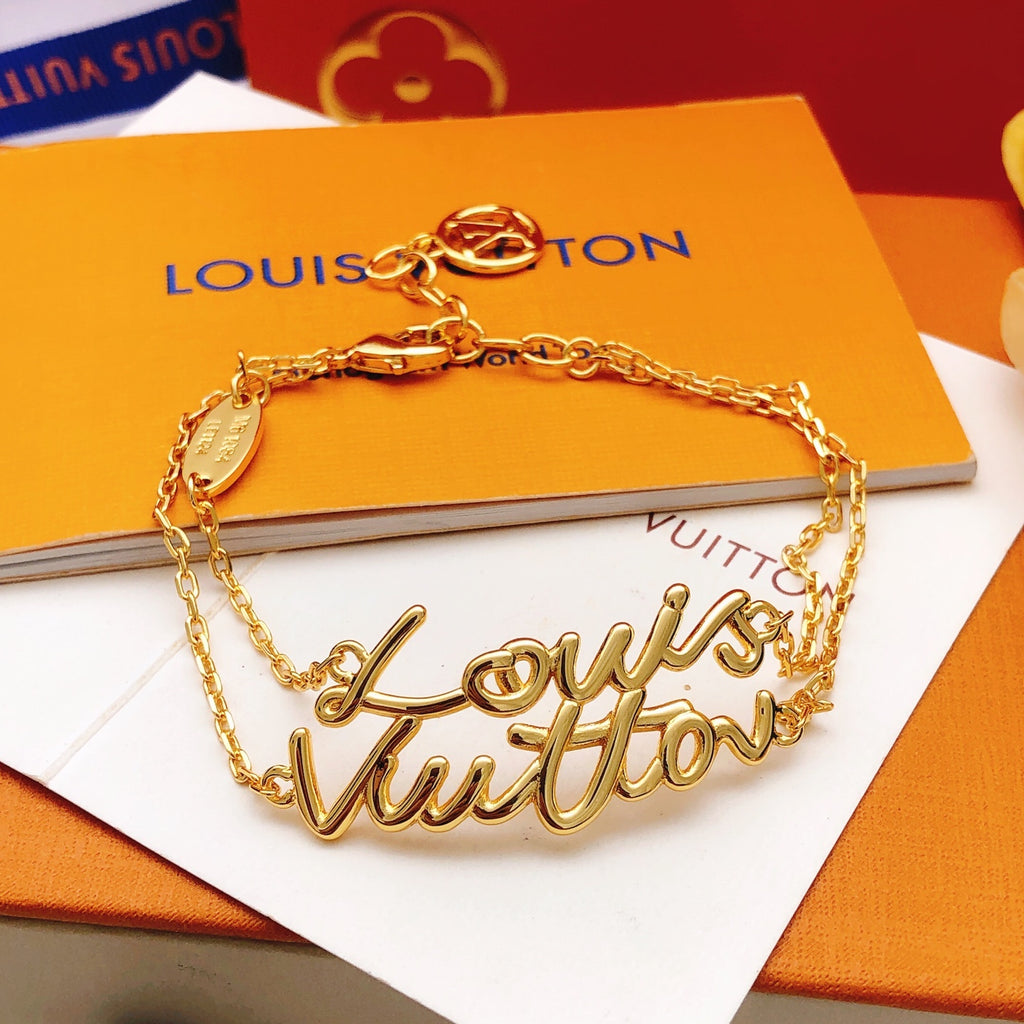 Geometric Emblem Bracelet in Gold-Tone – Design 021 main product view