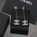Signature Emblem Crystal-Accent Stud Earrings – Design 025 main product view