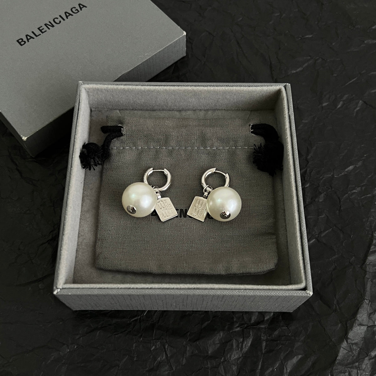 Ring Motif Statement Earrings in Polished Metal-Tone – Design 007 main product view