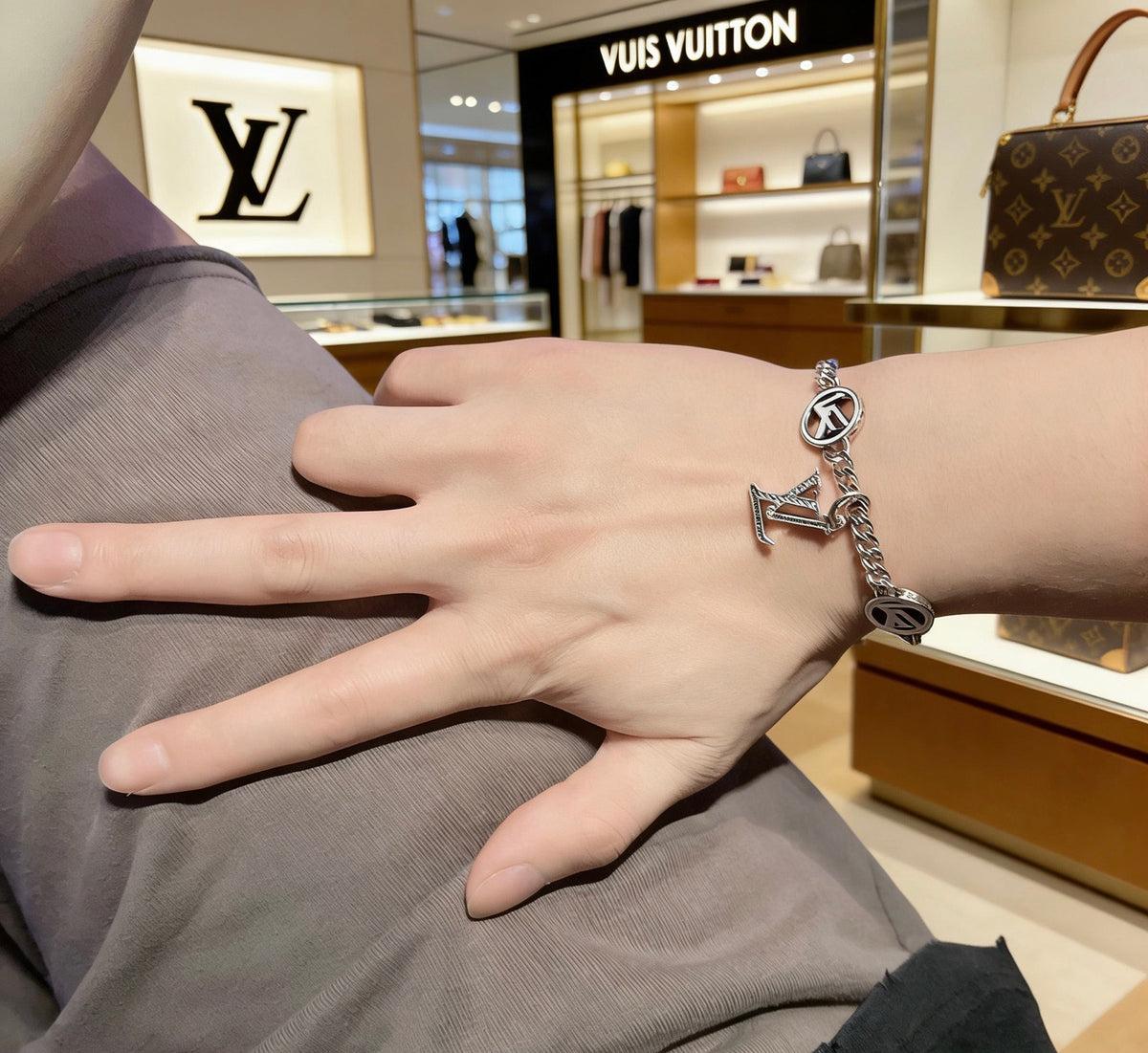 Chain Bracelet in Silver-Tone – Design 012 main product view