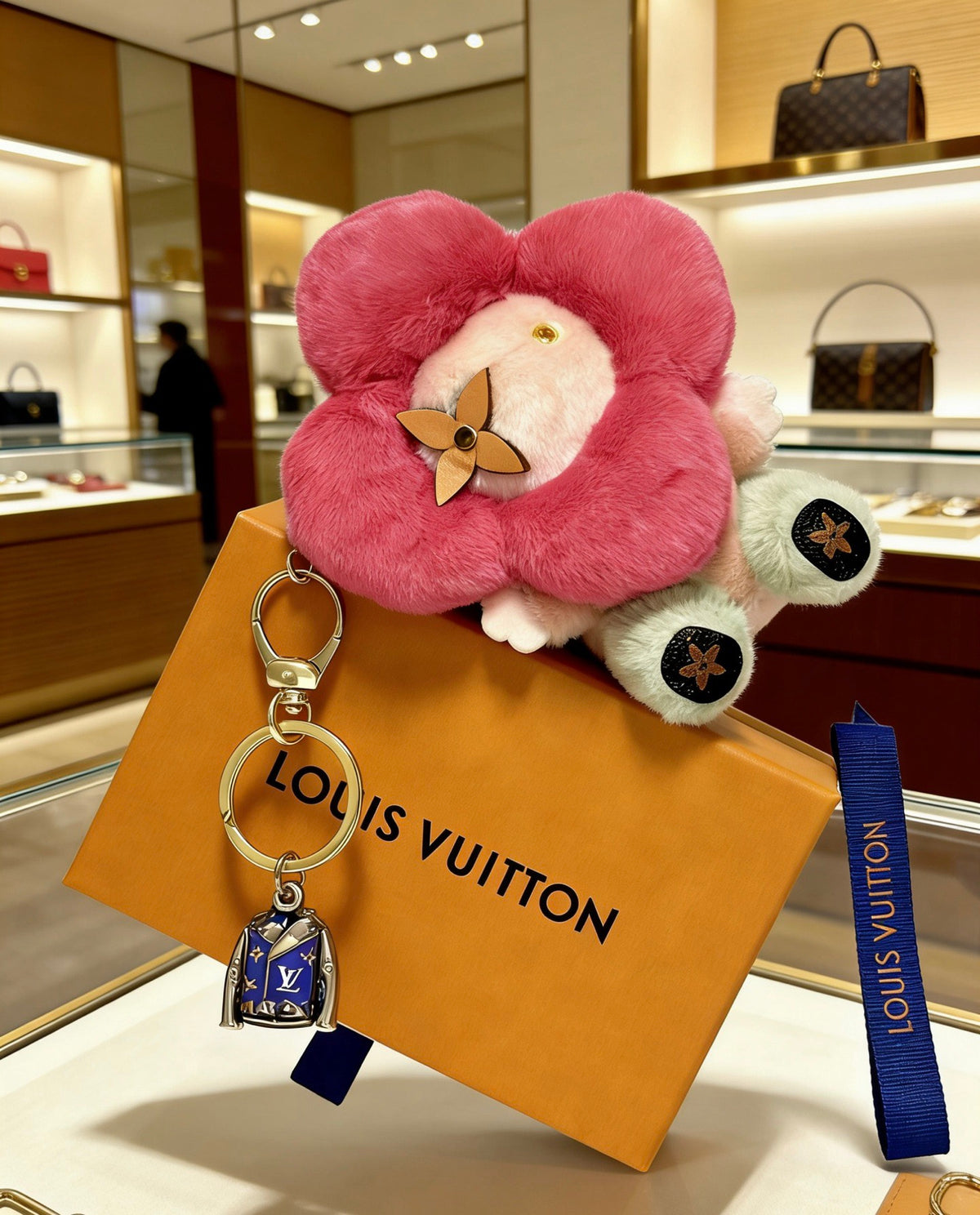 Bag Motif Keychain – Bag Detail – Design 076 styled product view