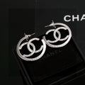 Letter Stud Earrings in Silver-Tone – Design 001 main product view
