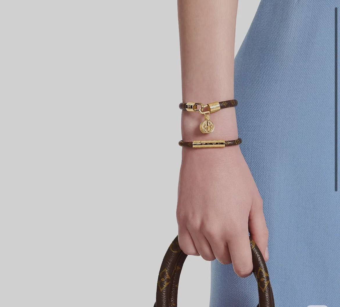 Bag Motif Bangle in Gold-Tone – Bag Detail – Design 002 main product view