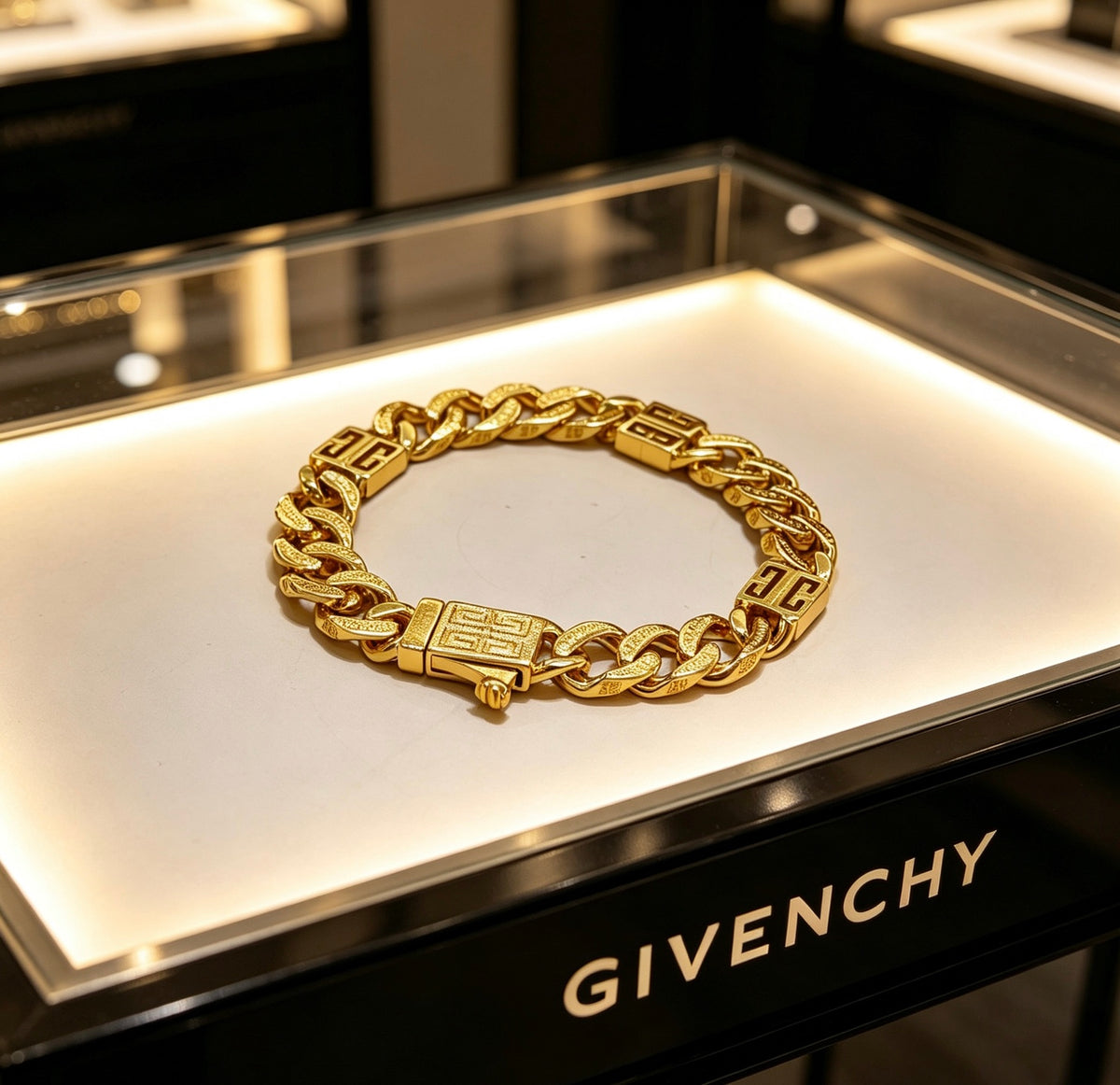 Floral Bracelet in Gold-Tone – Design 002 main product view