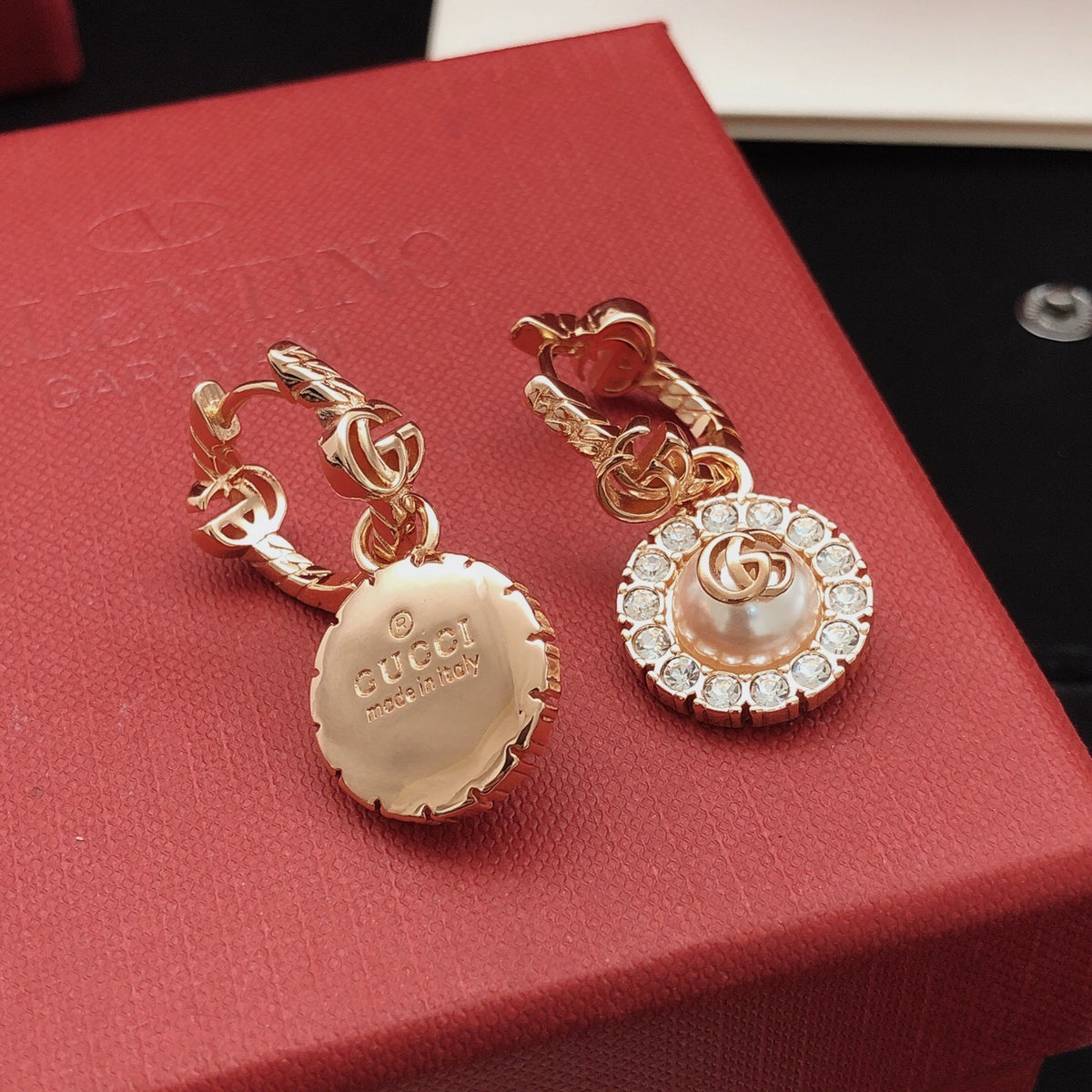 Geometric Emblem Jewelry Accessory in Rose-Gold-Tone – Design 002 styled product view