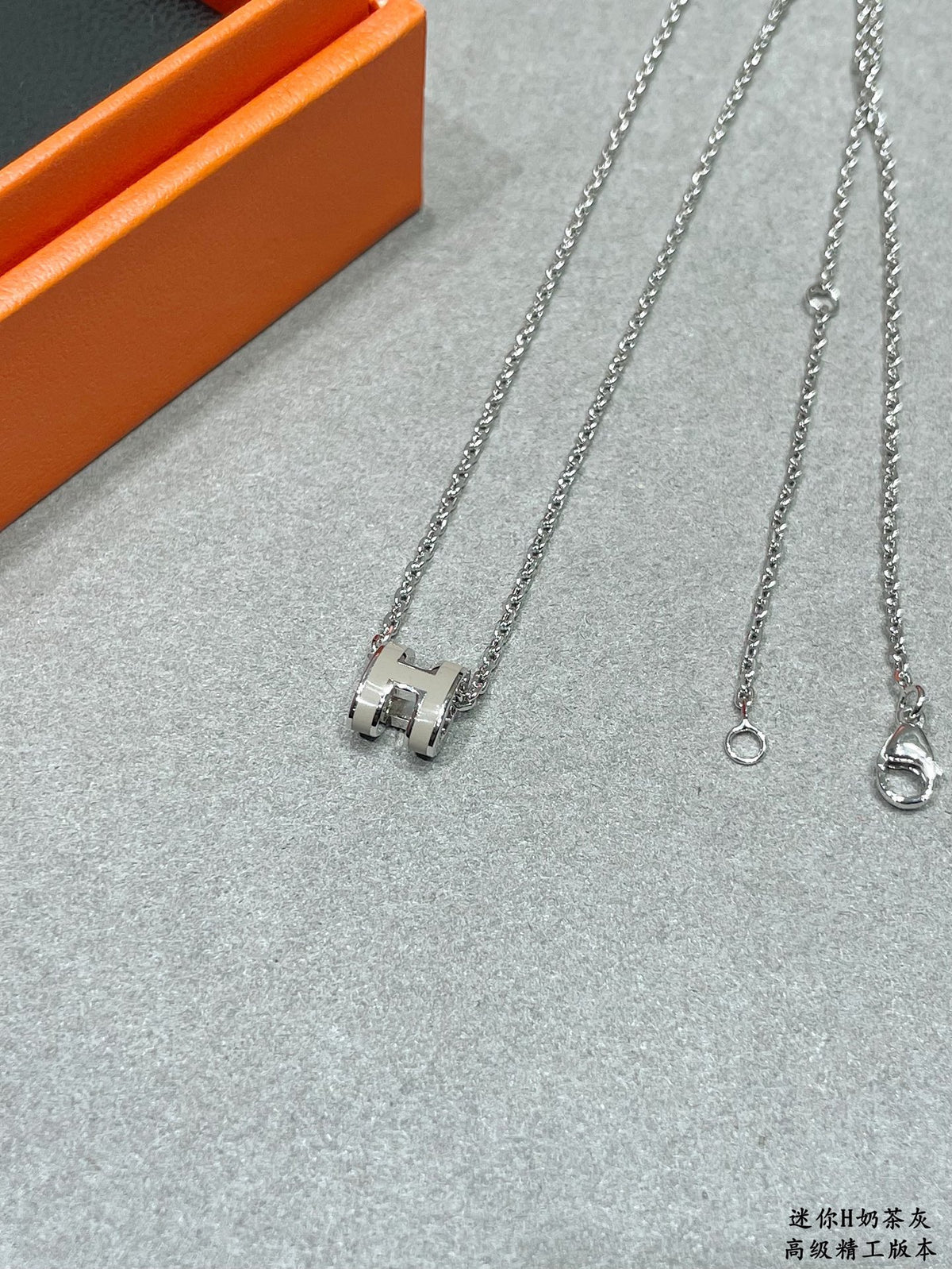 Horse Pendant Necklace in Polished Metal-Tone – Enamel Detail main product view