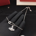 Orb Pendant Necklace in Polished Metal-Tone – Design 036 main product view