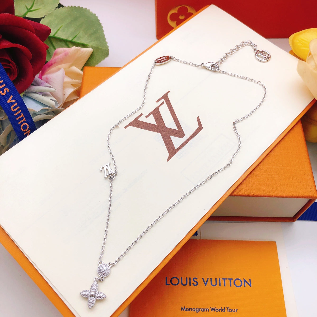 Geometric Emblem Pendant Necklace in Gold-Tone – Design 037 close-up detail