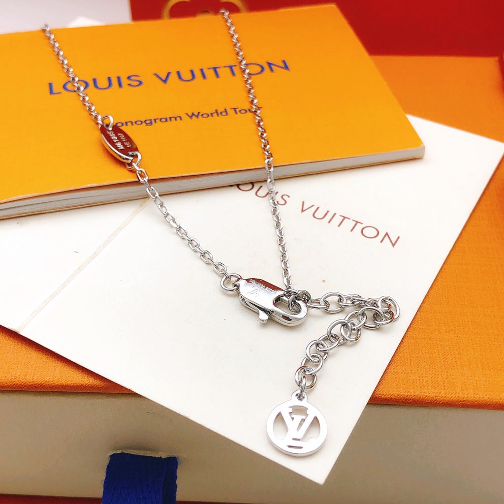 Lock Pendant Necklace in Gold-Tone – Design 004 front product view