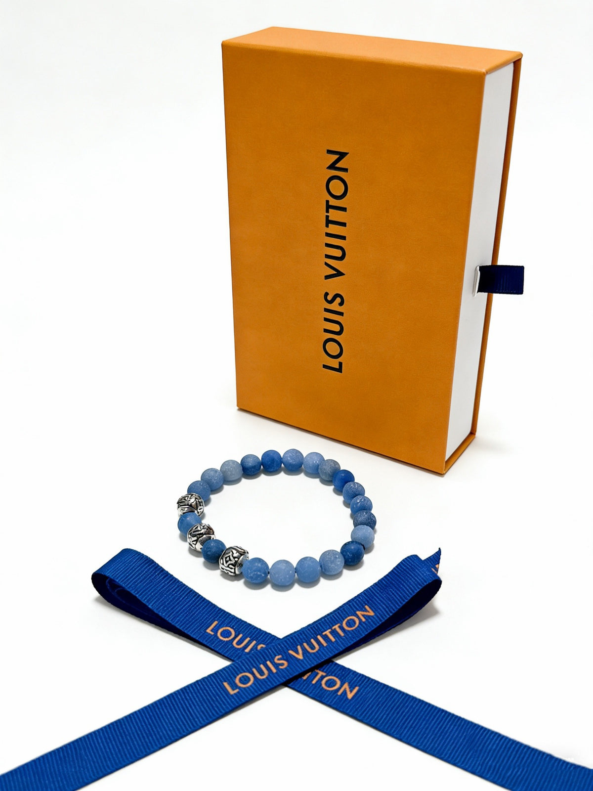 Geometric Emblem Bracelet in Silver-Tone – Design 028 front product view