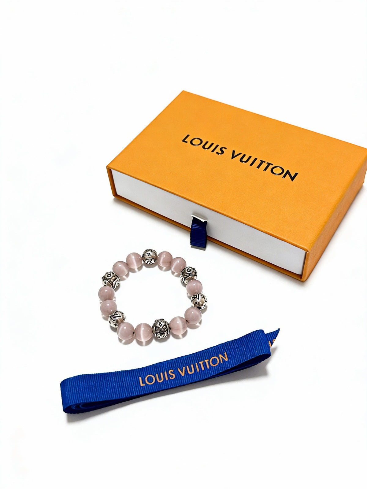 Geometric Emblem Bracelet in Silver-Tone – Design 024 front product view