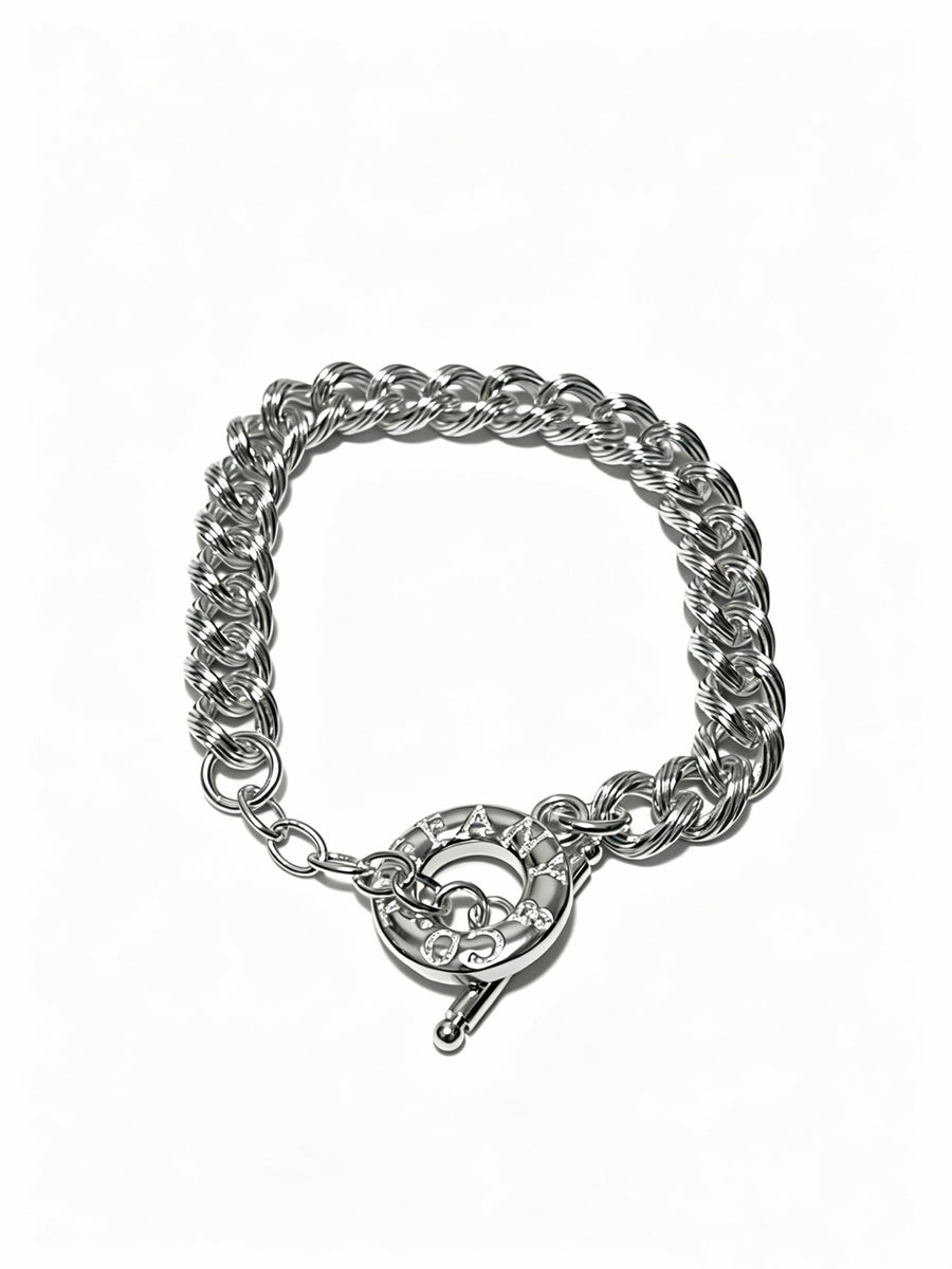 Signature Motif Bracelet in Silver-Tone – Vintage Detail – Design 80 main product view