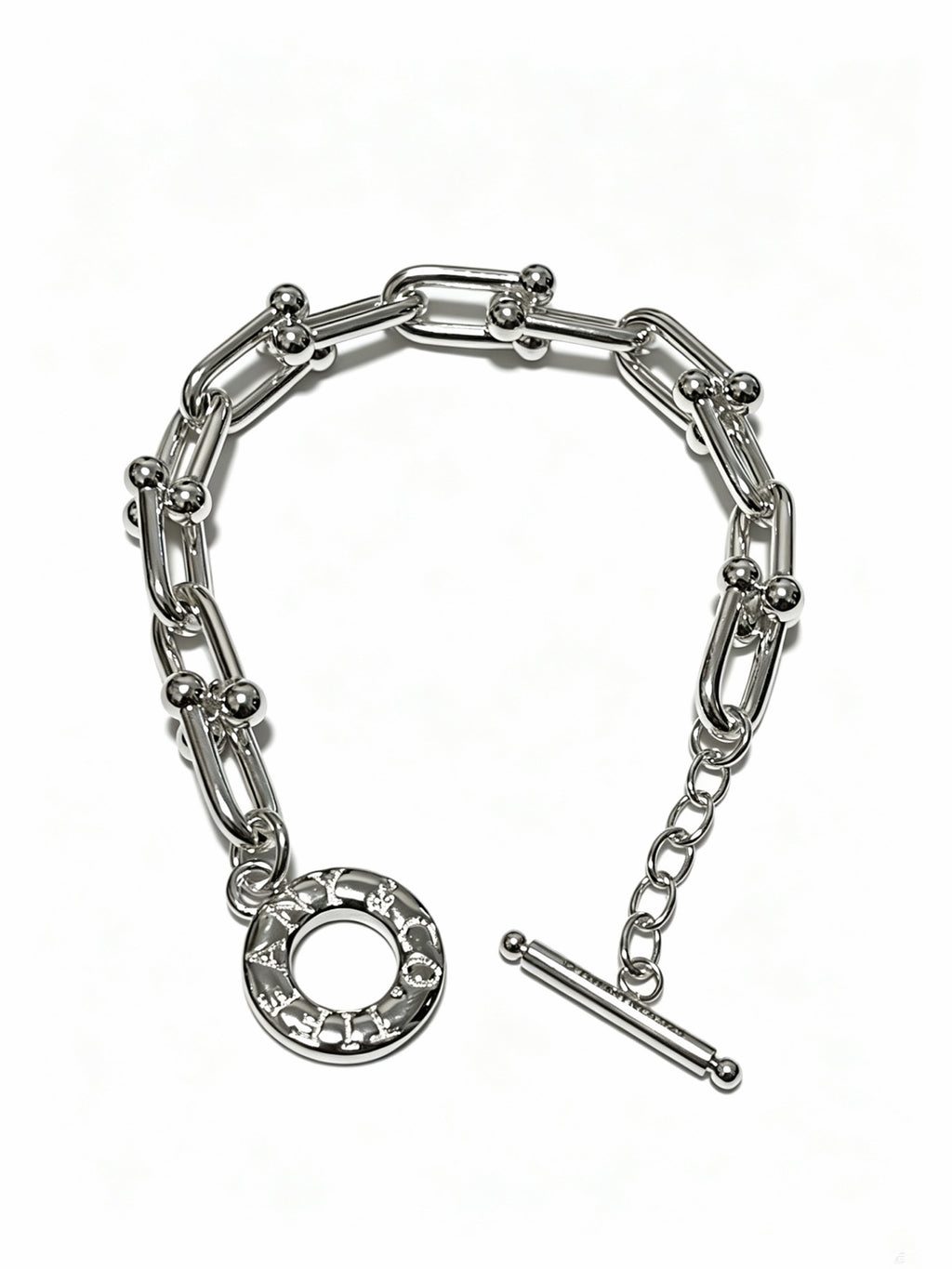 Signature Motif Bracelet in Silver-Tone – Vintage Detail – Design 79 main product view